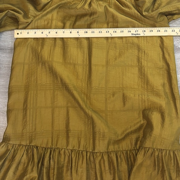 Corey Lynn Calter dress ruffle neck long sleeve Sz L - Picture 4 of 9